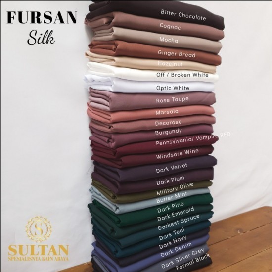 Furusiyah Silk Polos Warna Lengkap